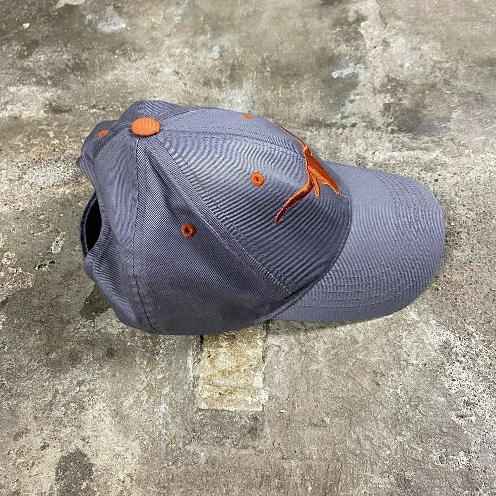 Texas Longhorns Cap Strap Back Adjustable Gray College NCAA Graphic